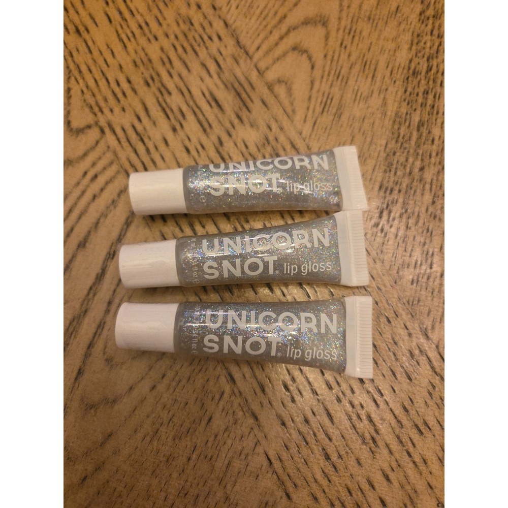 Unicorn Snot Lip Gloss Lipgloss Holographic Lot Of 3 New And Sealed Glittery